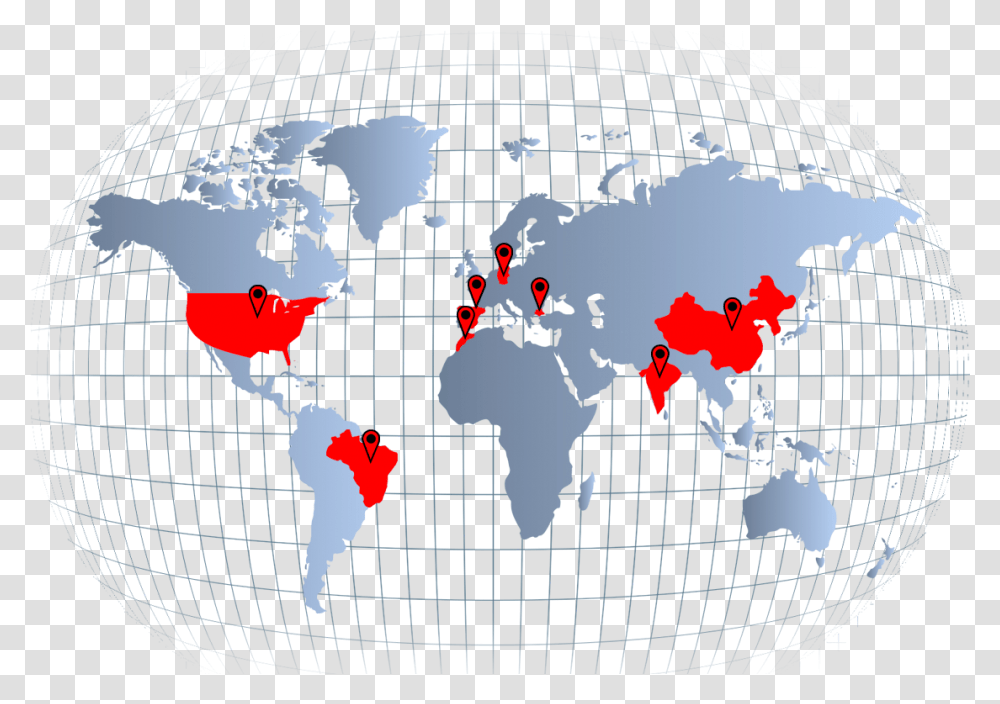 World Map With South America Highlighted, Outer Space, Astronomy, Universe, Planet Transparent Png