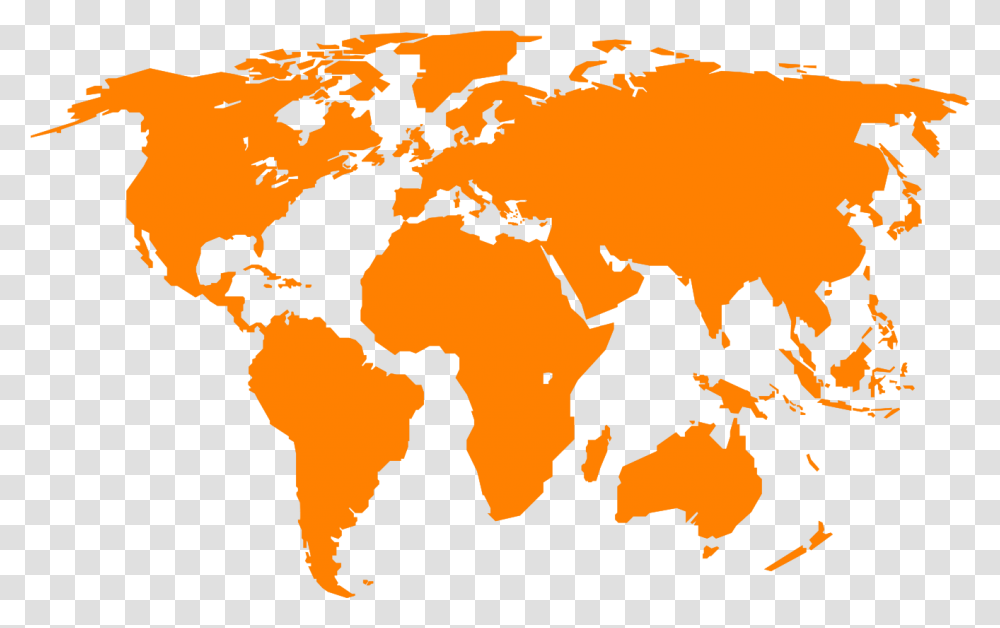 World Map World Map, Diagram, Plot, Atlas, Silhouette Transparent Png