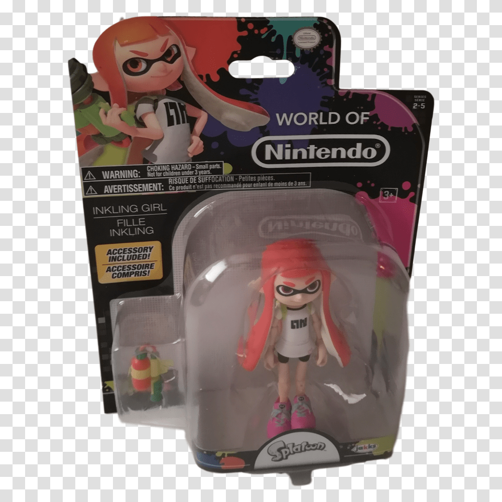 World Of Nintendo Inkling Figure, Figurine, Toy, Person, Human Transparent Png