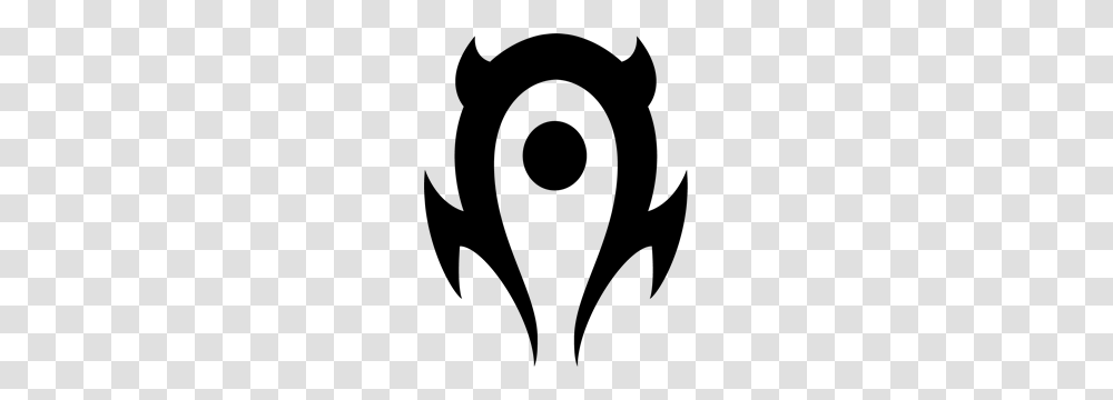 World Of Warcraft Horde Logo Vector, Gray Transparent Png