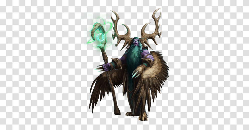World Of Warcraft Malfurion, Painting, Bird, Animal Transparent Png