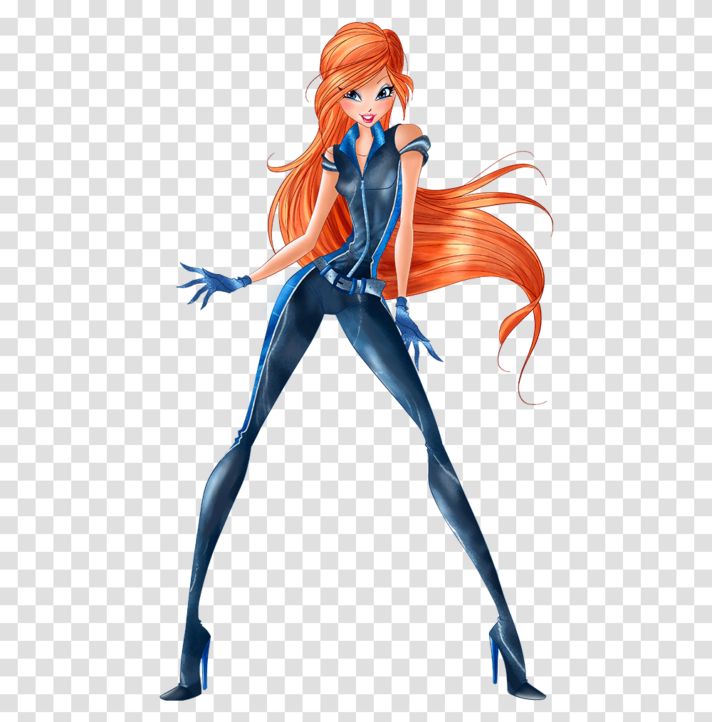 World Of Winx Bloom In Spy Outfit Picture Bloom World Of Winx, Manga, Comics, Book Transparent Png