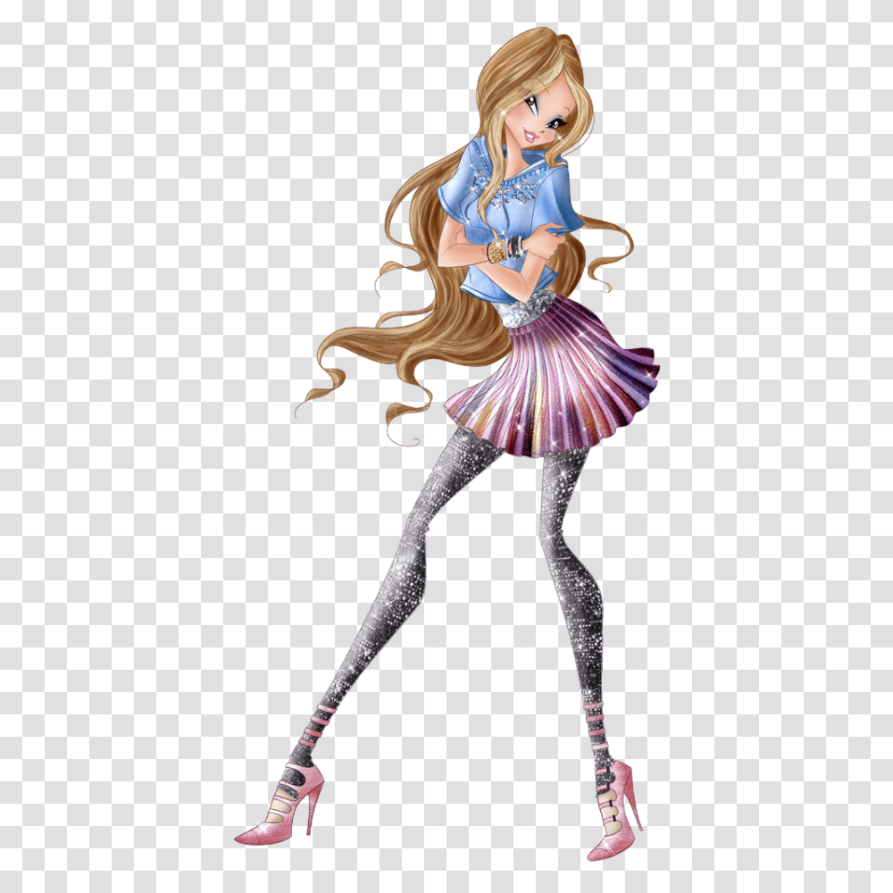 World Of Winx Everyday Fashion New Pictures Of Winx, Figurine, Person, Toy Transparent Png