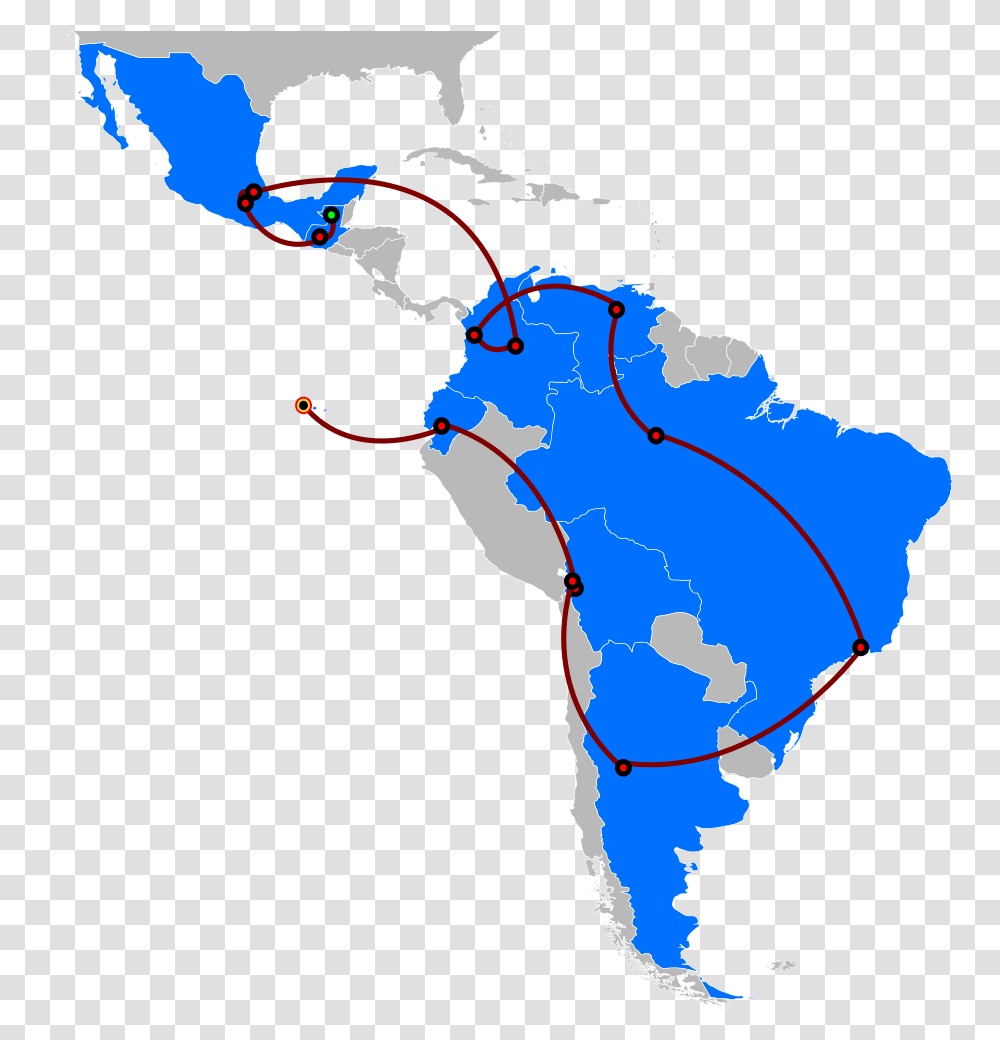 World Region Latin America, Map, Diagram, Plot, Atlas Transparent Png