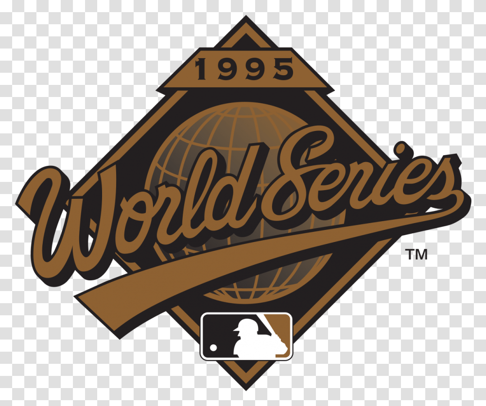 World Series 1995 World Series Logo, Symbol, Trademark, Text, Crowd Transparent Png