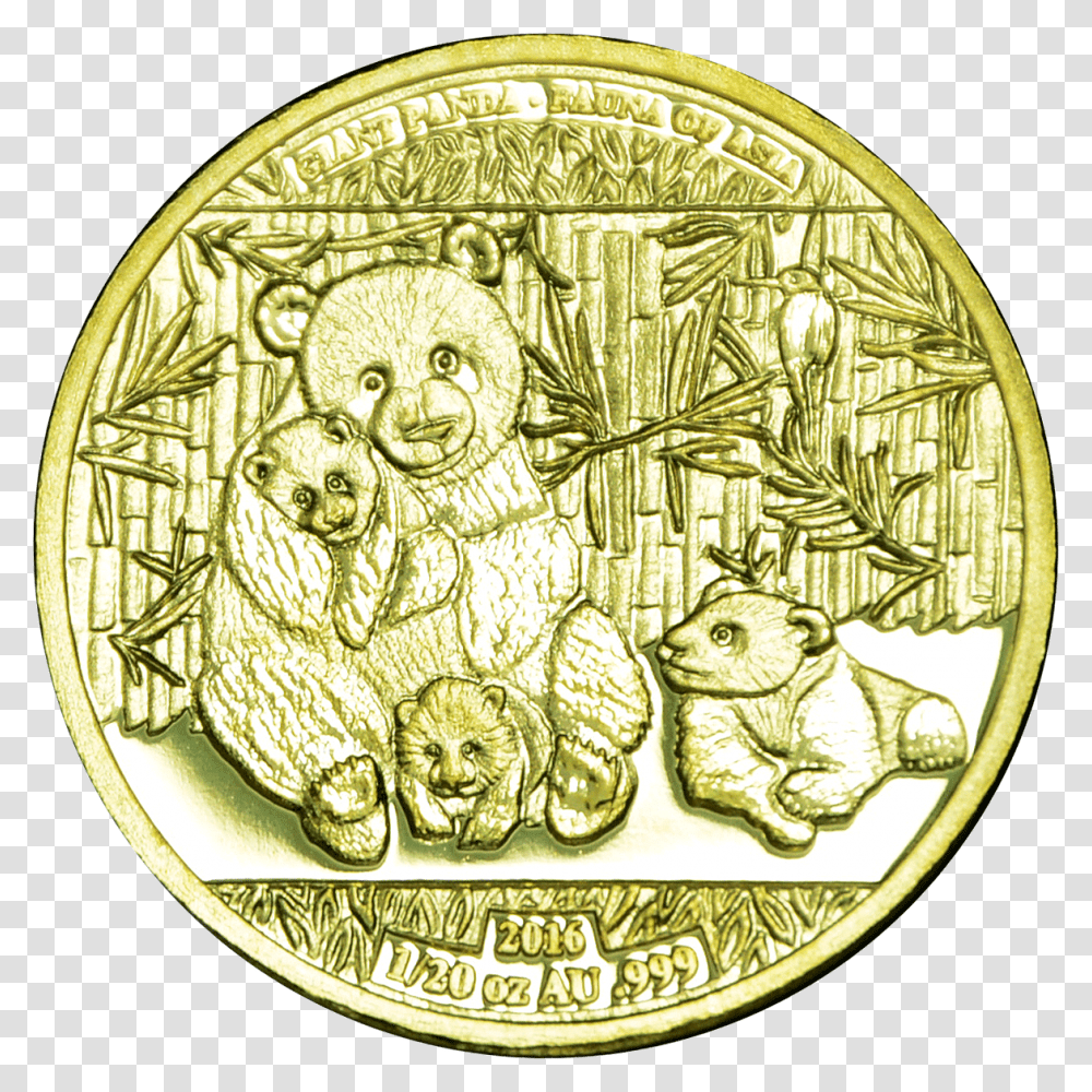 World Stars Giant Panda 120 Gold Coin, Money, Nickel, Painting Transparent Png
