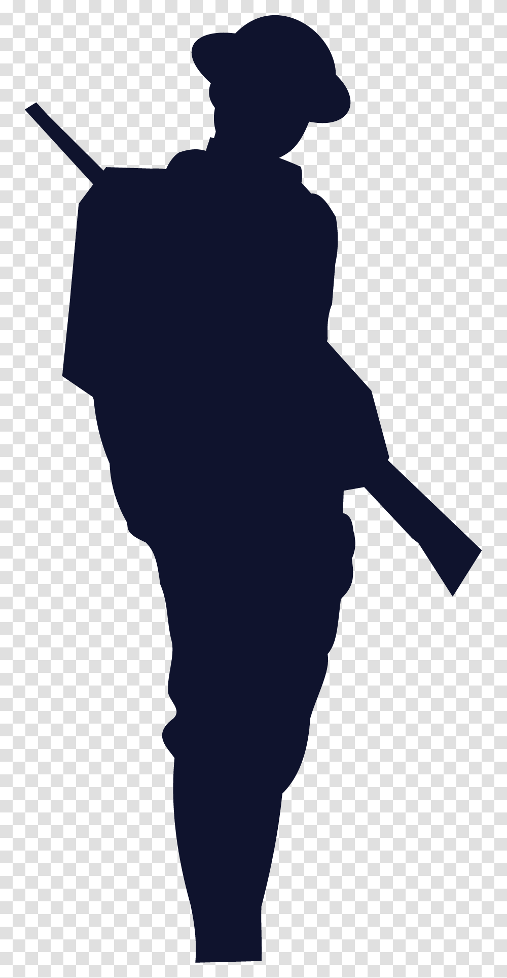 World War One Silhouette, Person, Human, Ninja, Standing Transparent Png