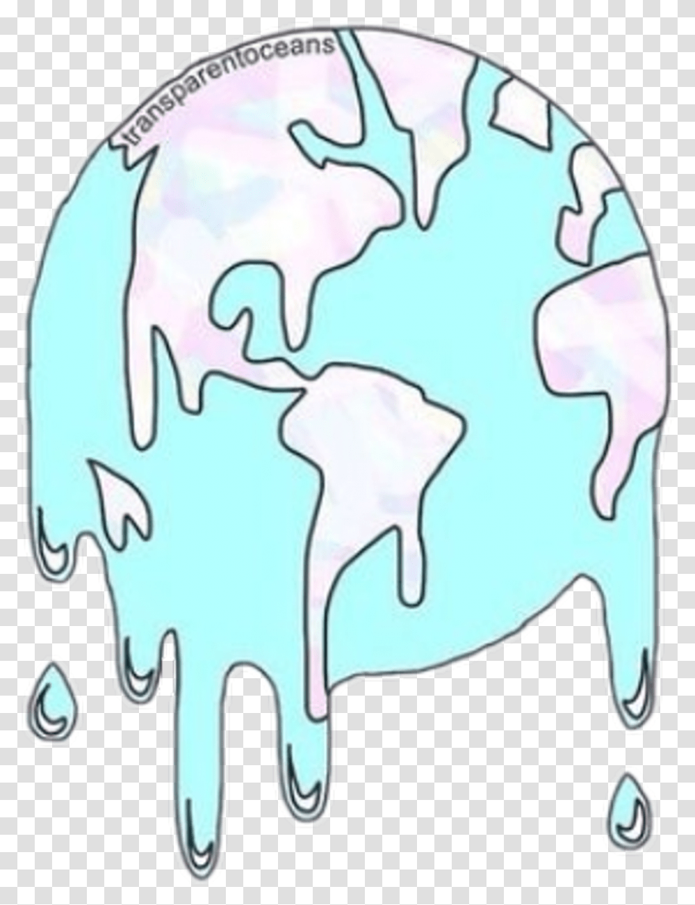 World Water Dripping Cute Tumblr Stickers For Snapchat Streaks, Outer Space, Astronomy, Universe, Planet Transparent Png