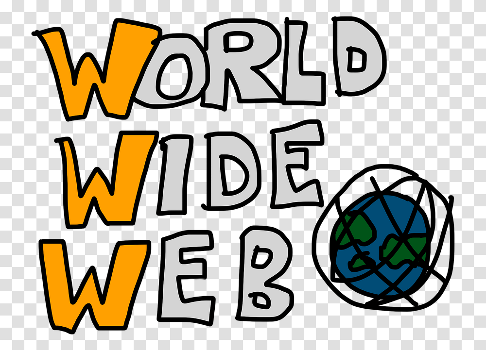 World Wide Web Lettering World Internet Globe World Wide Web, Alphabet, Number Transparent Png