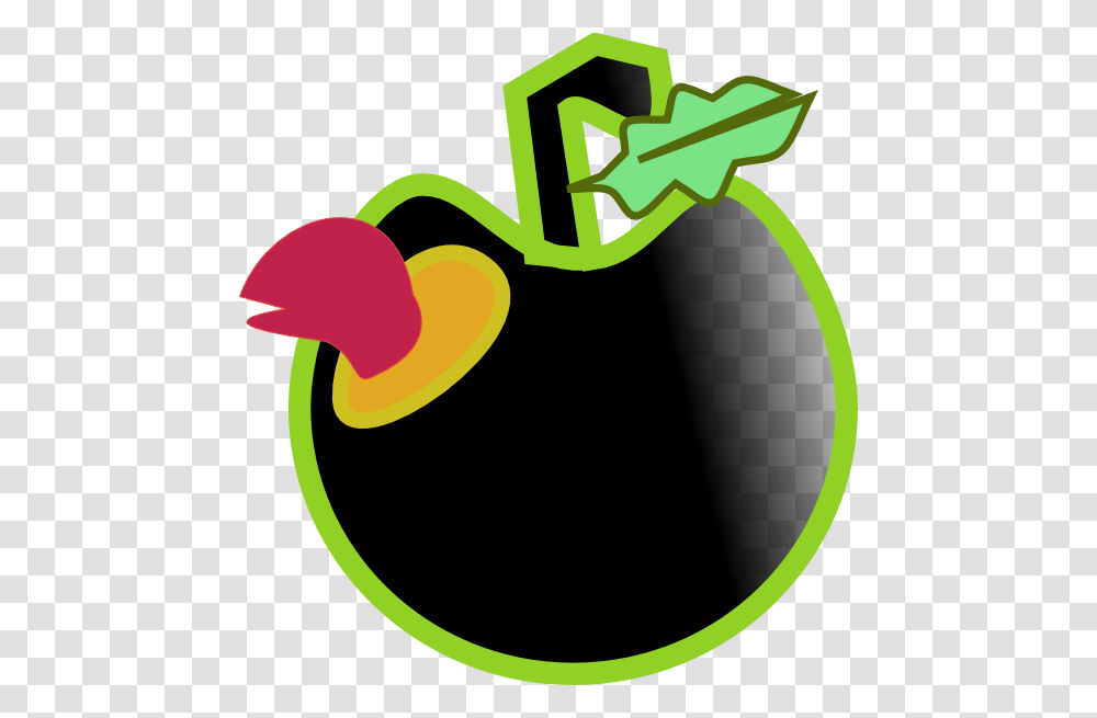 Worm And Black Apple Clip Art Free Vector, Plant, Vegetable, Food, Pepper Transparent Png