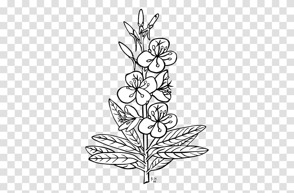 Worm Black White Flower Plant, Floral Design, Pattern Transparent Png