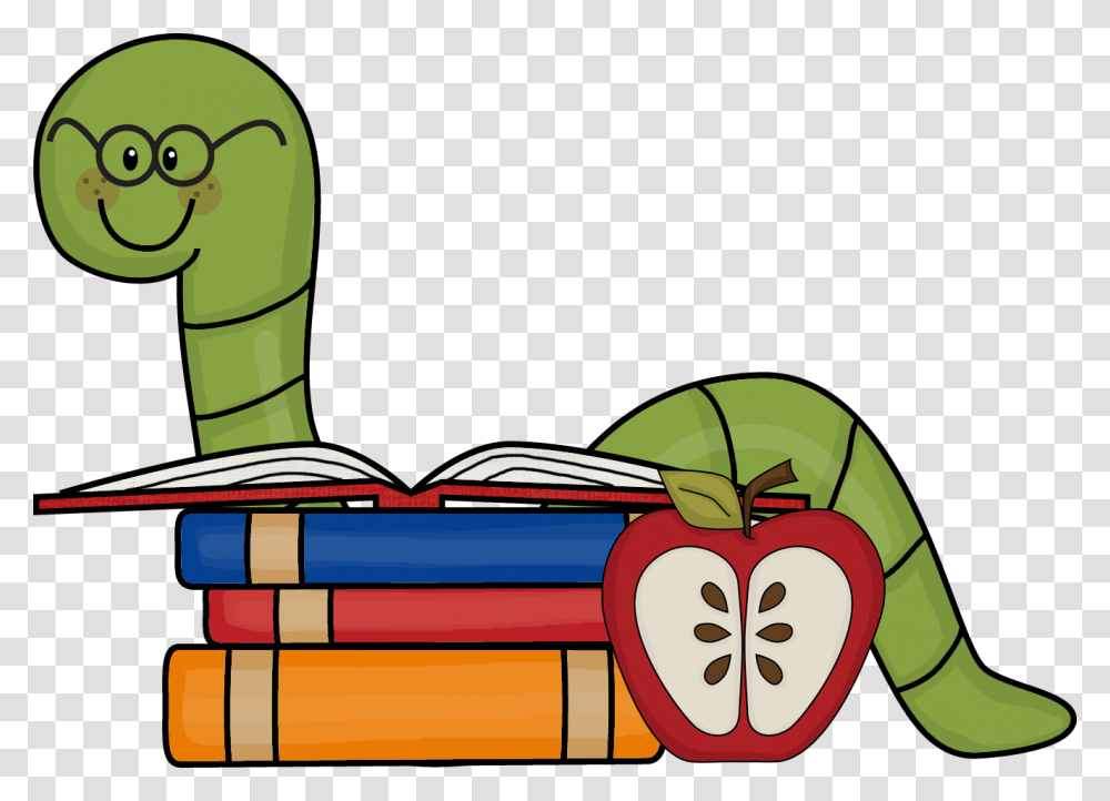 Worm Cliparts, Plant, Book, Reading Transparent Png