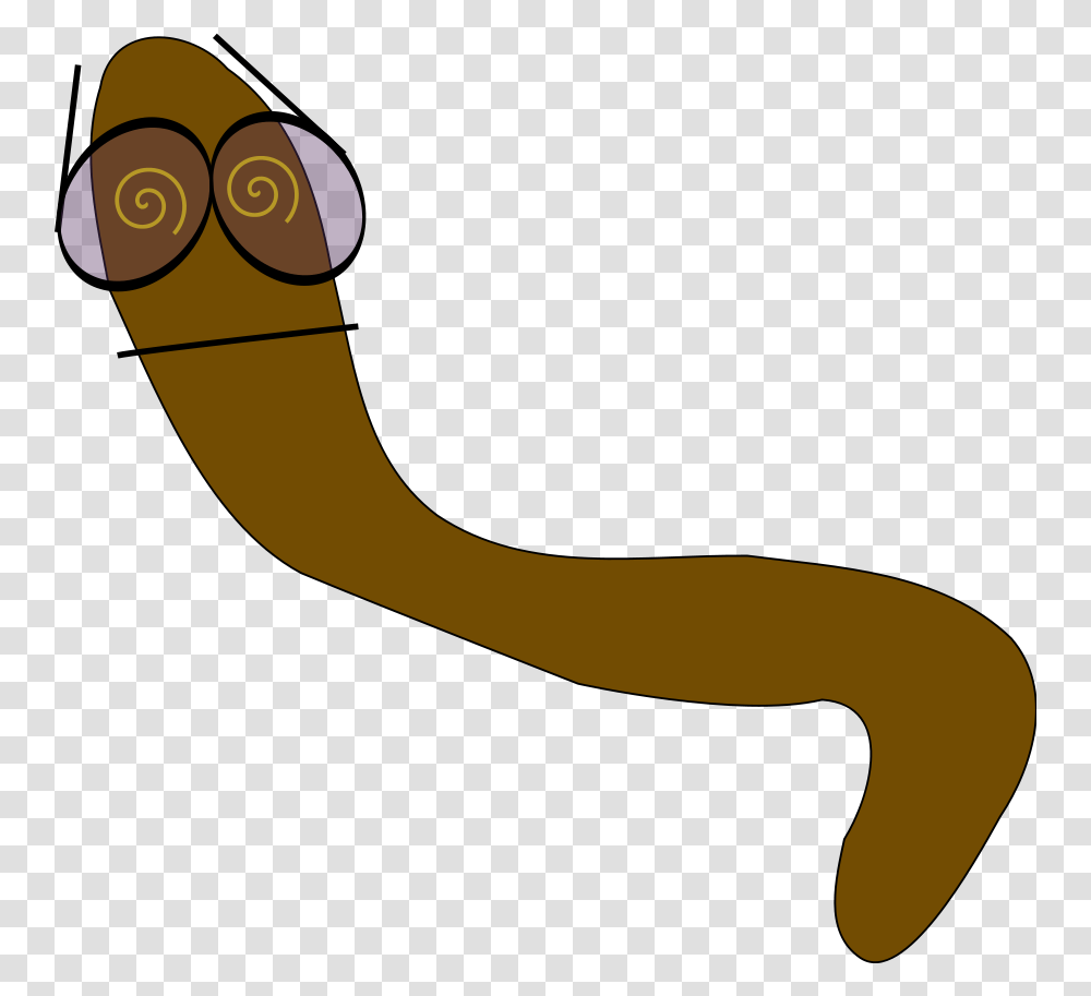 Worm Large Size, Banana, Fruit, Plant, Food Transparent Png