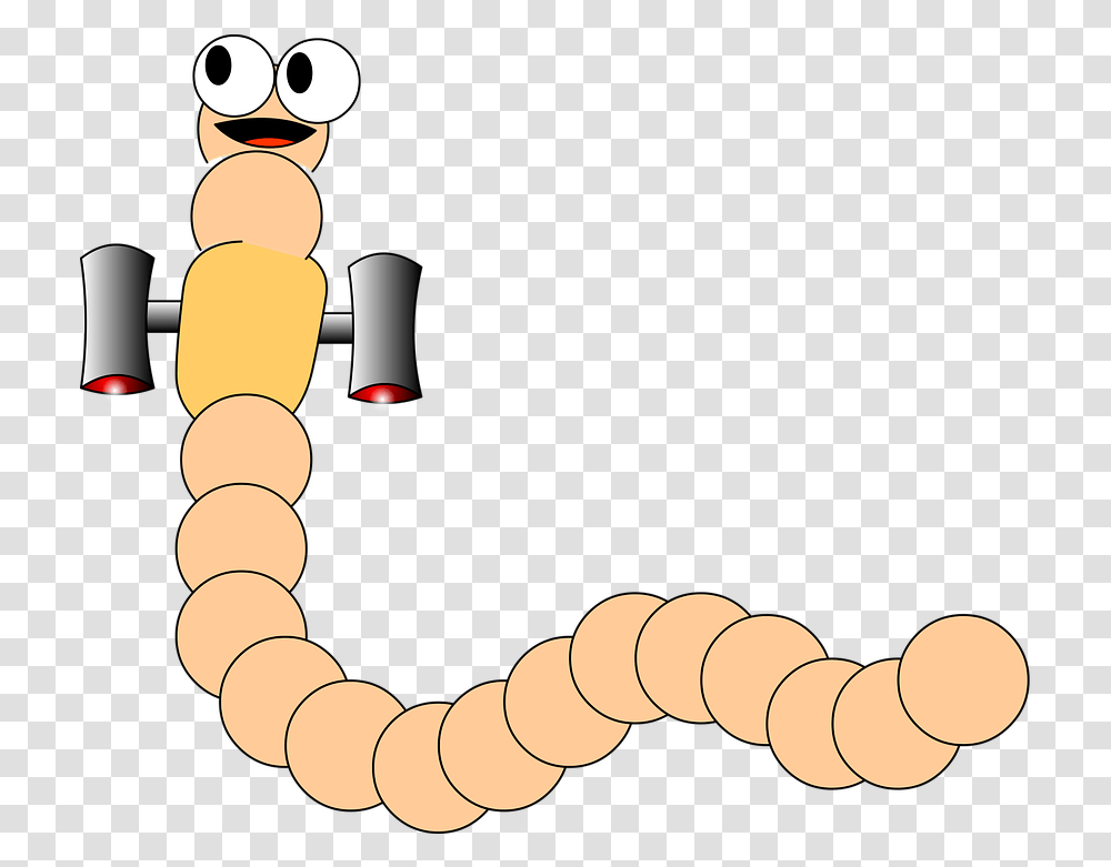 Worm Space Cartoon Free Vector Graphic On Pixabay Animasi Cacing, Accessories, Accessory, Bead, Jewelry Transparent Png