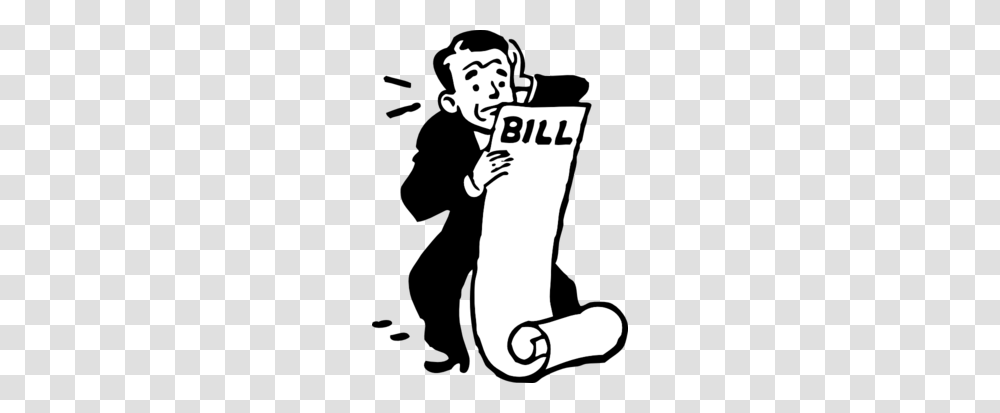 Worried About A Bill Clipart, Person, Human, Stencil, Face Transparent Png