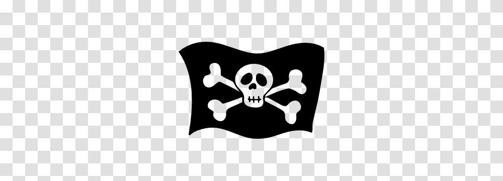 Worried Pirate Flag Sticker, Stencil, Poster, Advertisement Transparent Png