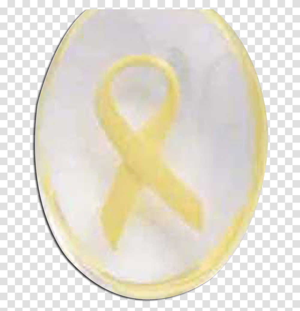 Worry Stone Awareness Yellow Ribbon Key Ring Emblem, Moon, Meal, Food, Plant Transparent Png