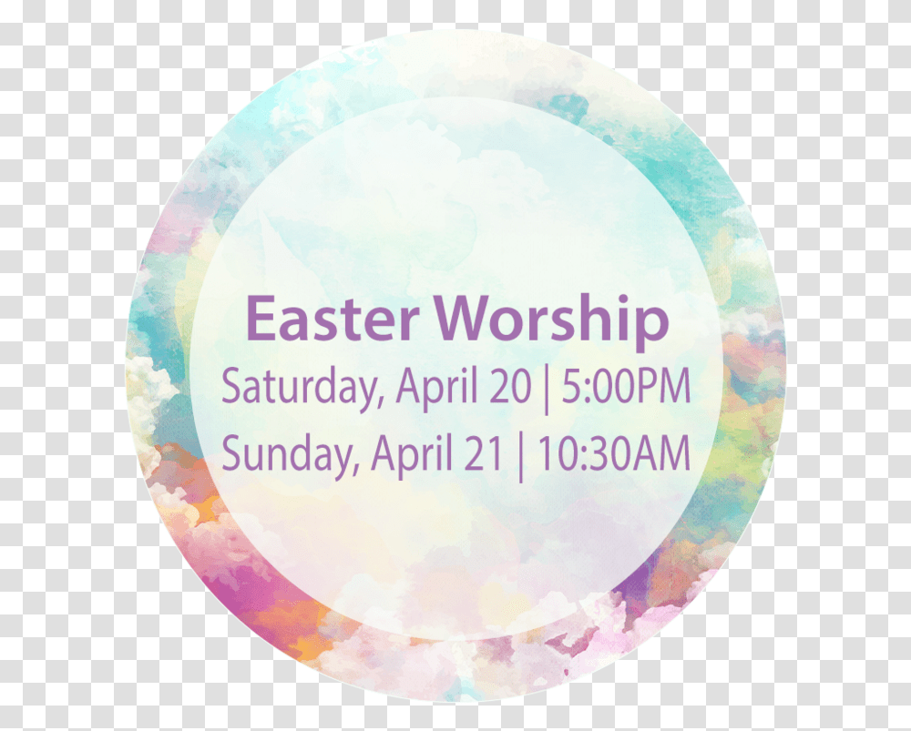 Worship Easter Circle, Sphere, Poster, Advertisement, Paper Transparent Png