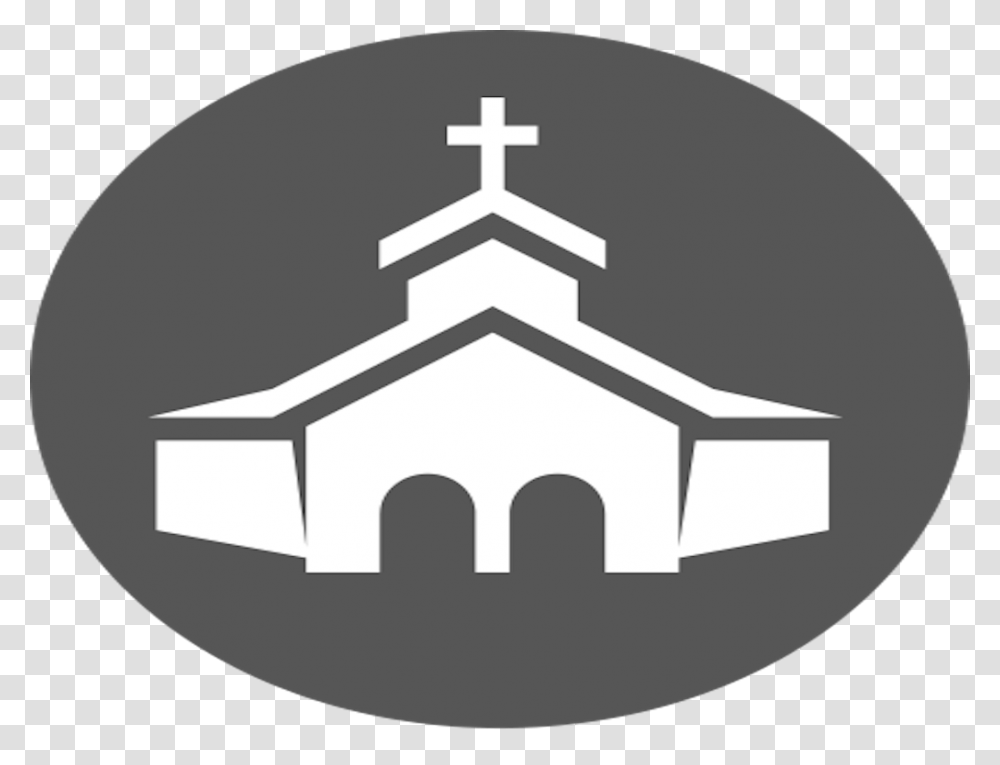 Worship Hands Church Icon White, Cross, Stencil, Logo Transparent Png