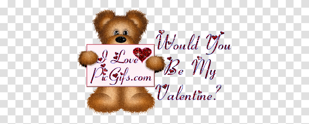 Would You Be My Valentine Comment Gifs Animated Would You Be My Valentine Gif, Toy, Text, Teddy Bear, Greeting Card Transparent Png