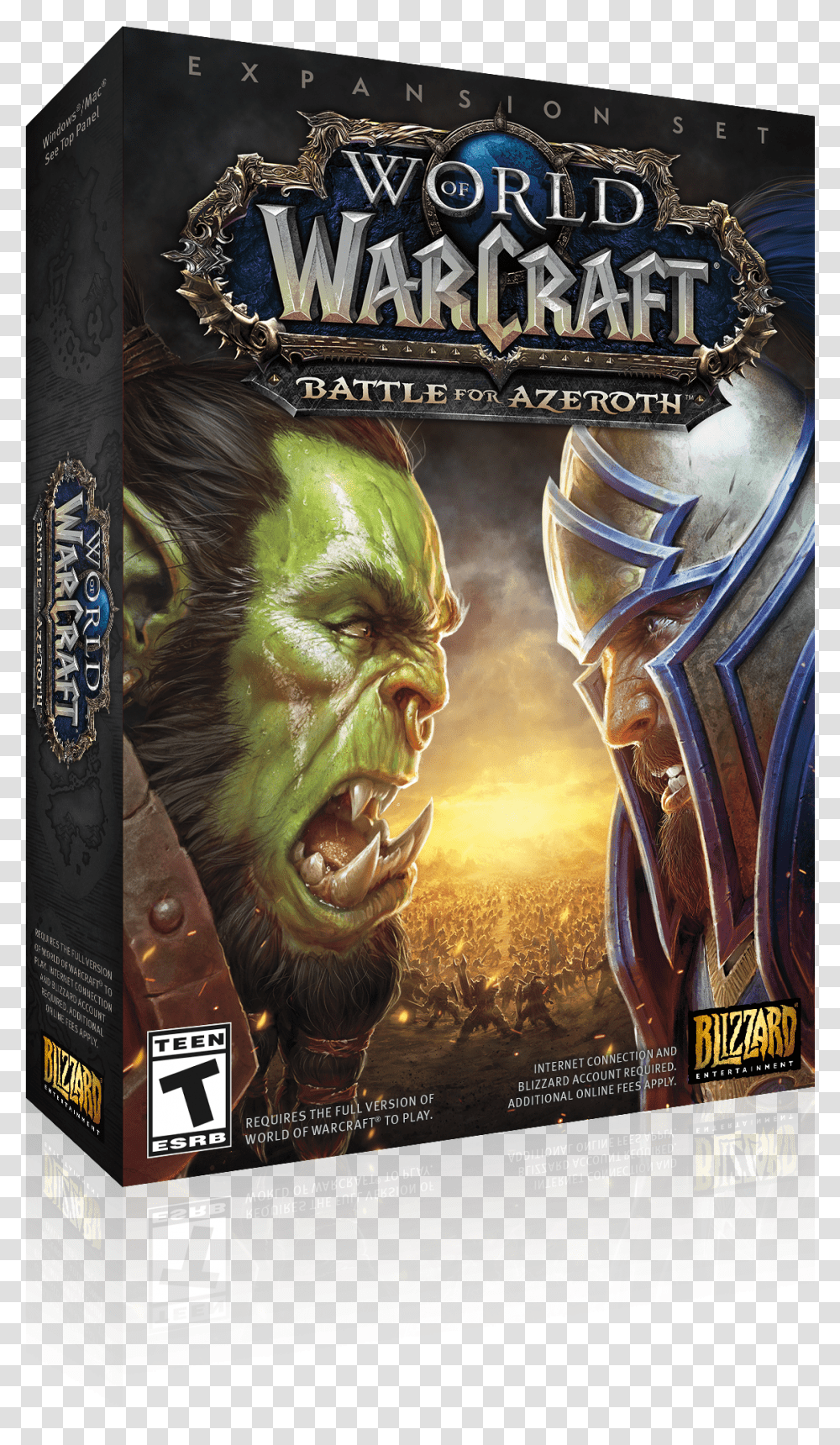 Wow Battleforazeroth 3d Left World Of Warcraft Battle For Azeroth Standard Edition, Poster, Advertisement, Halo, Person Transparent Png