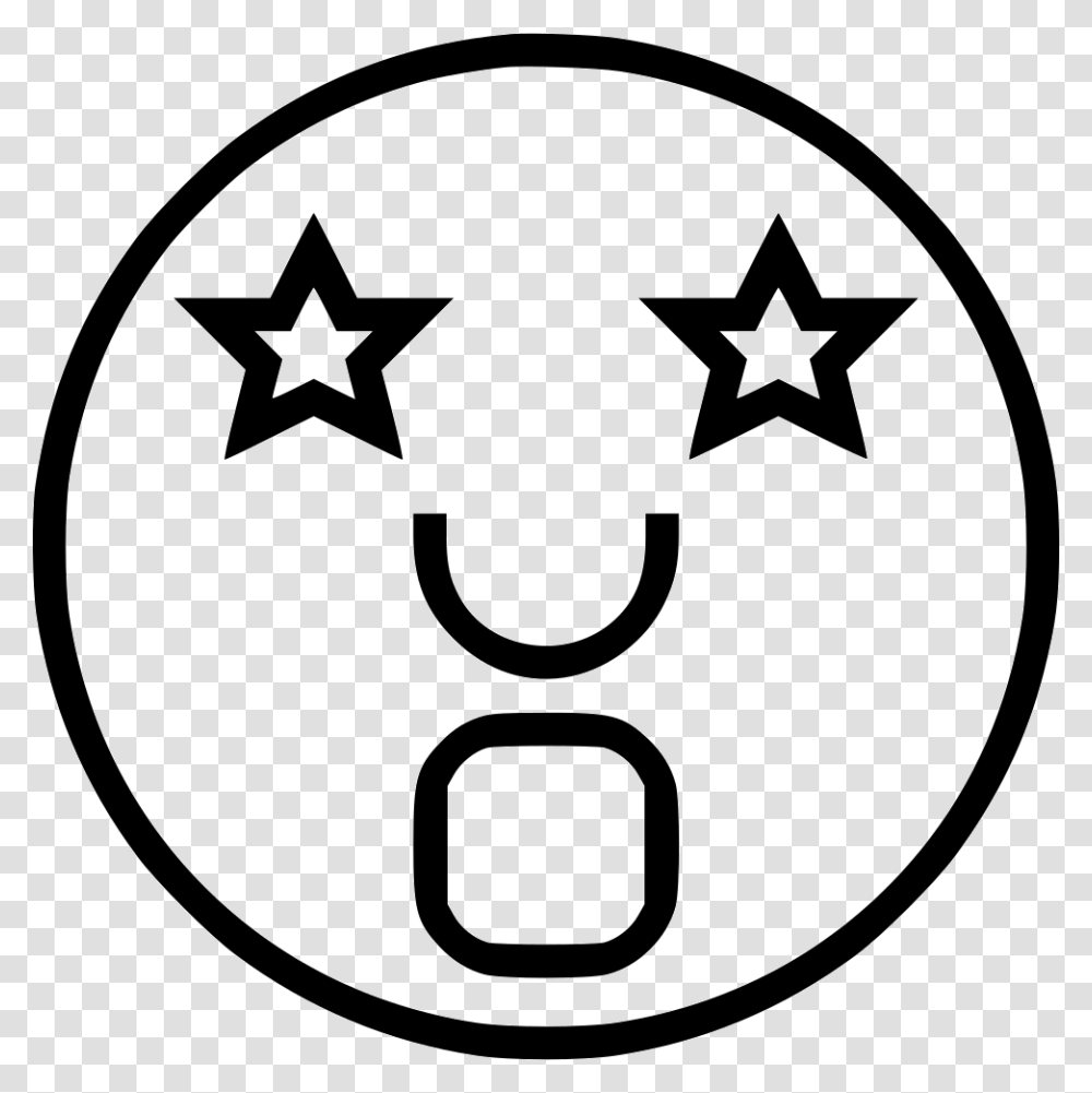 Wow Cute Little Star Outline, First Aid, Stencil, Recycling Symbol Transparent Png