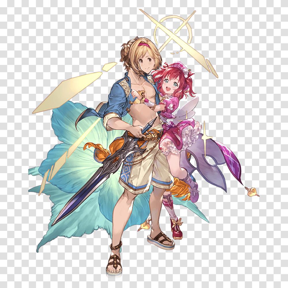 Wow Girls Meet My New Friend D Granblue Fantasy The Animation, Costume, Person, Manga, Comics Transparent Png