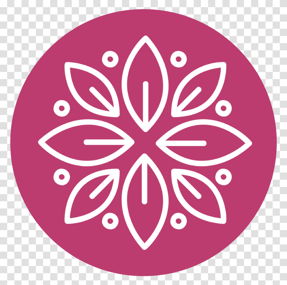 Wow Icon Circle, Plant, Purple, Pattern, Flower Transparent Png