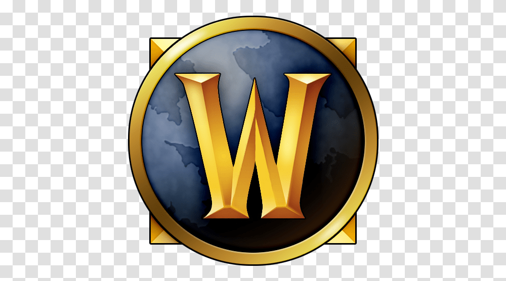 Wow Logo Clipart Free World Of Warcraft Icon, Symbol, Trademark, Lamp, Badge Transparent Png