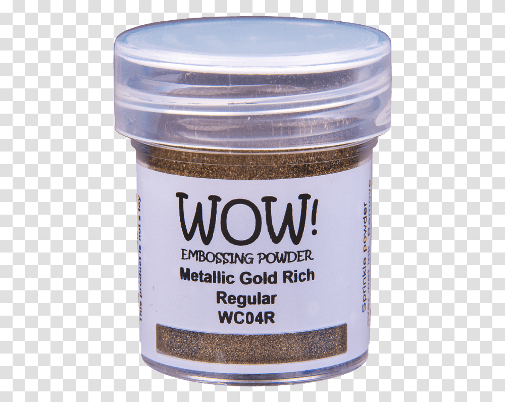 Wow Metallic Gold Rich Wow Embossing Powder Opaque Bright White, Milk, Food, Bottle, Cosmetics Transparent Png
