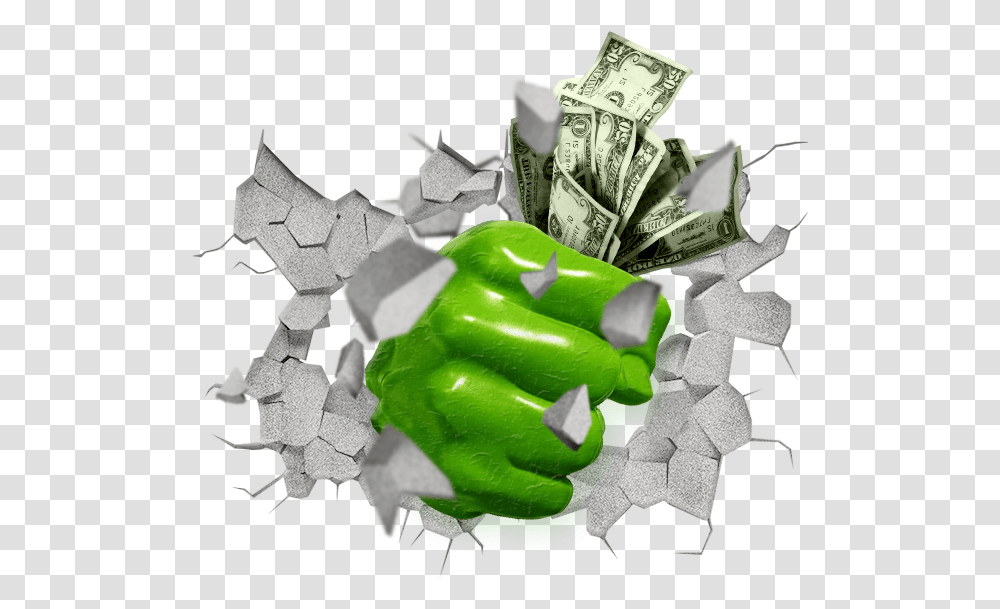 Wow Partners Dollar, Money, Recycling Symbol, Hand Transparent Png