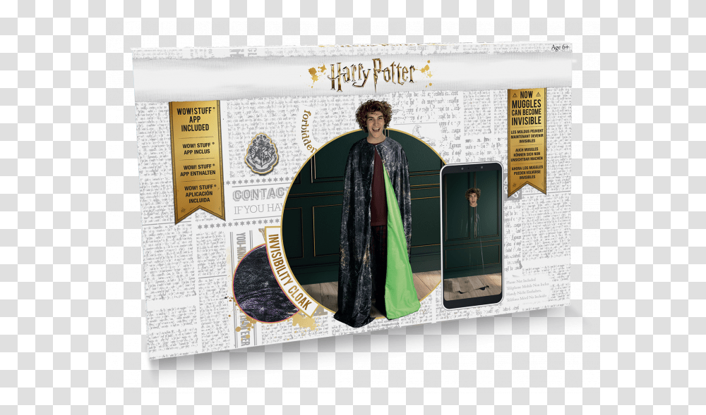 Wow Stuff Invisibility Cloak, Apparel, Person, Human Transparent Png