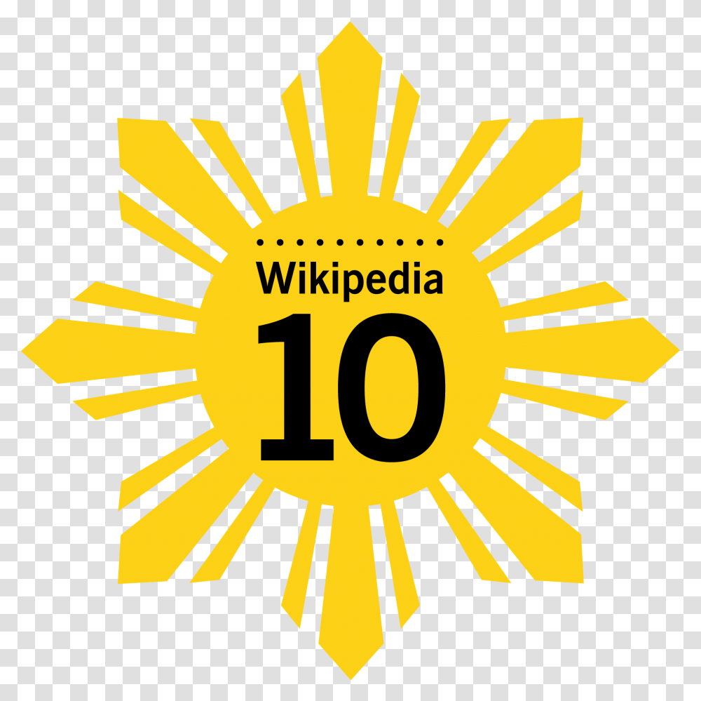 Wp 10 Philippines Sun Cmyk Philippine Flag Sun Clipart, Number, Poster Transparent Png