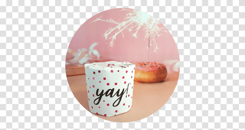 Wrapped Candle Yay Wunderoom Cake, Pastry, Dessert, Food, Donut Transparent Png