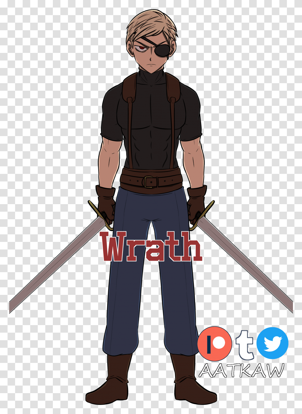 Wrath Bakugou By Aatkaw Fictional Character, Ninja, Person, Duel, Table Transparent Png