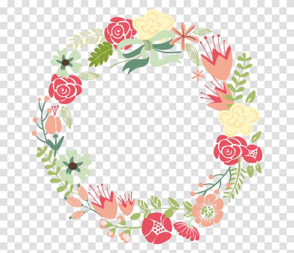 Wreath Border Clipart Floral Frame, Floral Design, Pattern, Rug Transparent Png