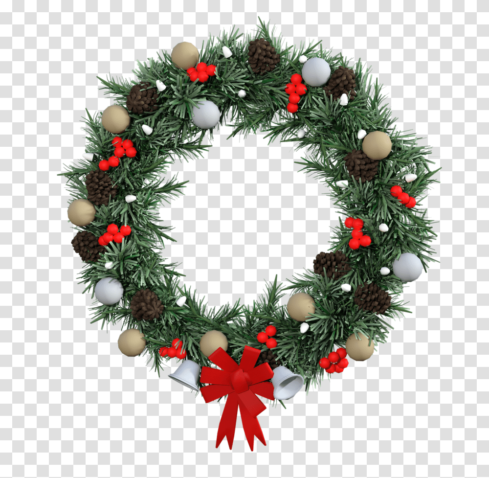Wreath Christmas Decoration Decoration Free Photo Real Christmas Wreath, Christmas Tree, Ornament, Plant Transparent Png