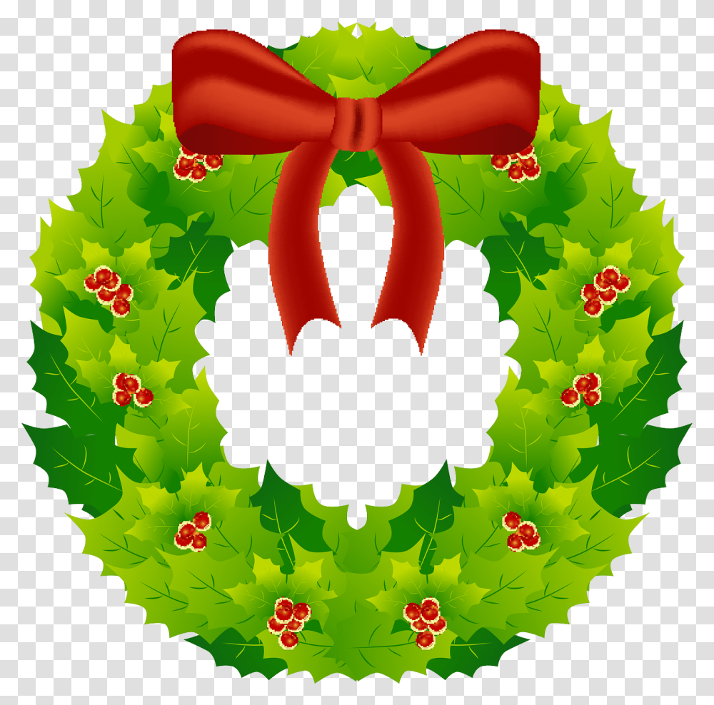 Wreath Christmas Decoration Reed Holidays Red Christmas Day Transparent Png