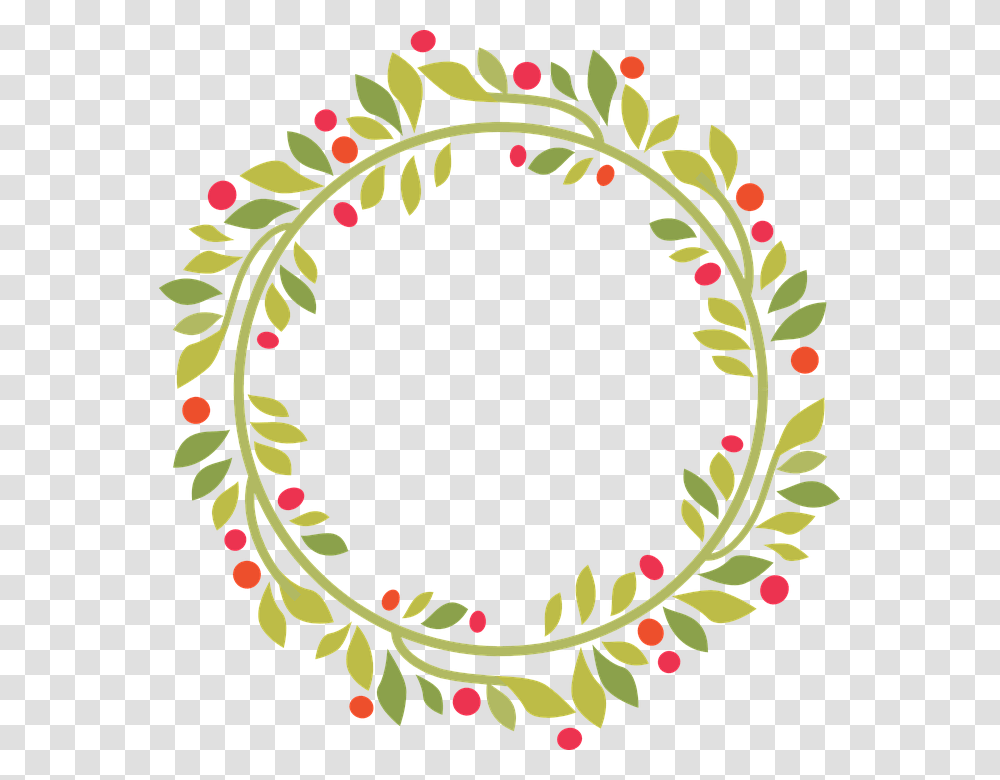 Wreath Christmas Green Decoration Xmas Festive Background Christmas Wreath, Pattern, Embroidery, Stitch, Bracelet Transparent Png