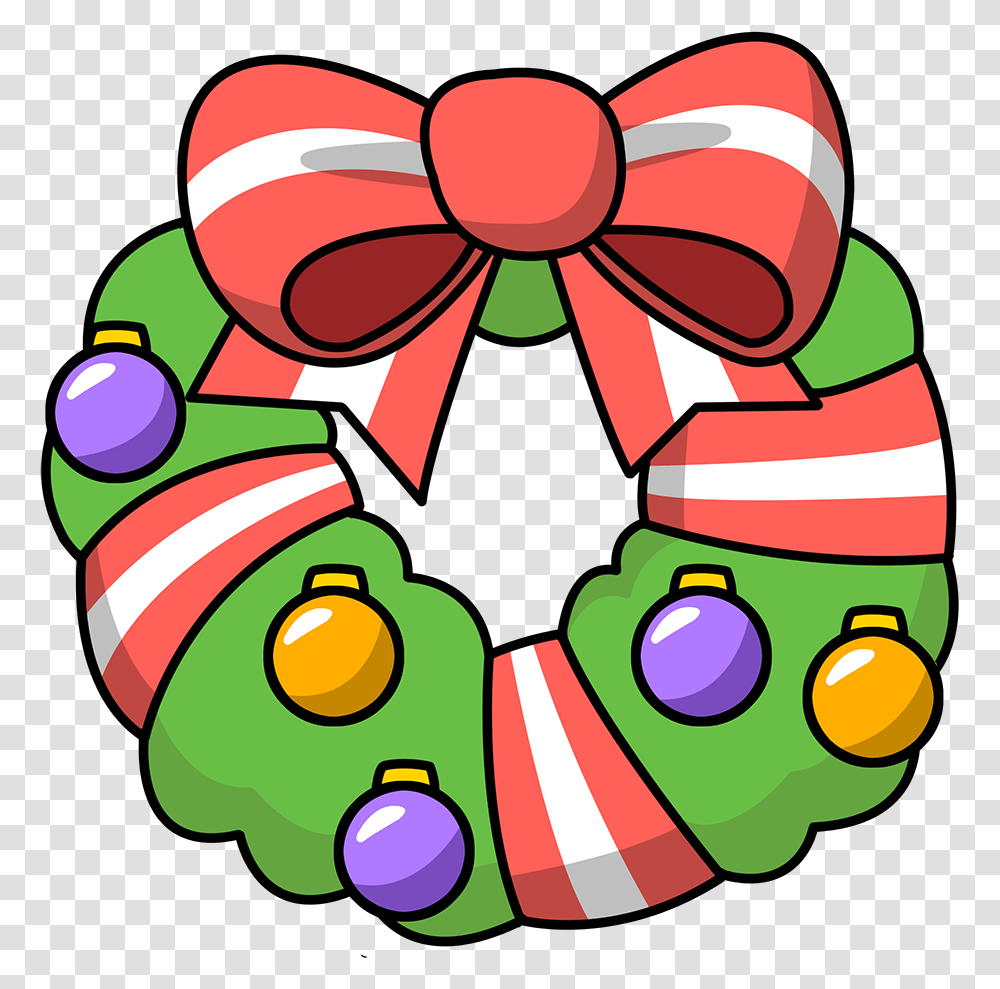 Wreath Clipart Christmas Garland Free Images Image Clipartix Cartoon The Christmas Wreath, Dynamite, Bomb, Weapon, Weaponry Transparent Png
