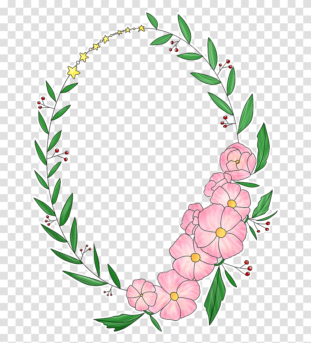 Wreath Corolla Flowers Free Picture Ghirlande De Flori Desene, Plant, Floral Design, Pattern Transparent Png