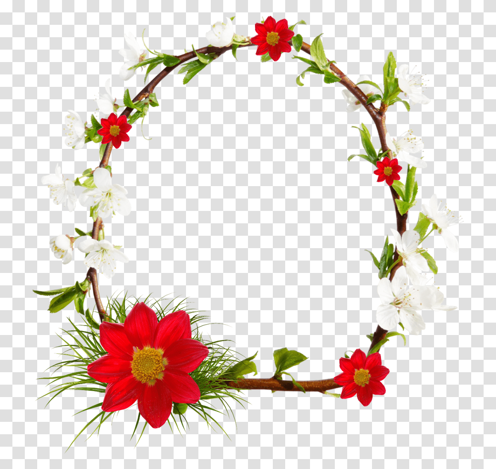 Wreath Floral Design Flower Flower Creative Border Design, Plant, Blossom, Pattern Transparent Png