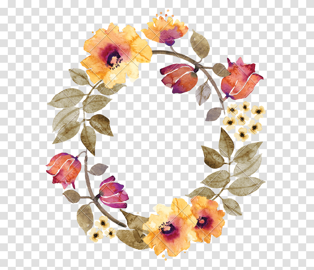 Wreath, Floral Design, Pattern Transparent Png