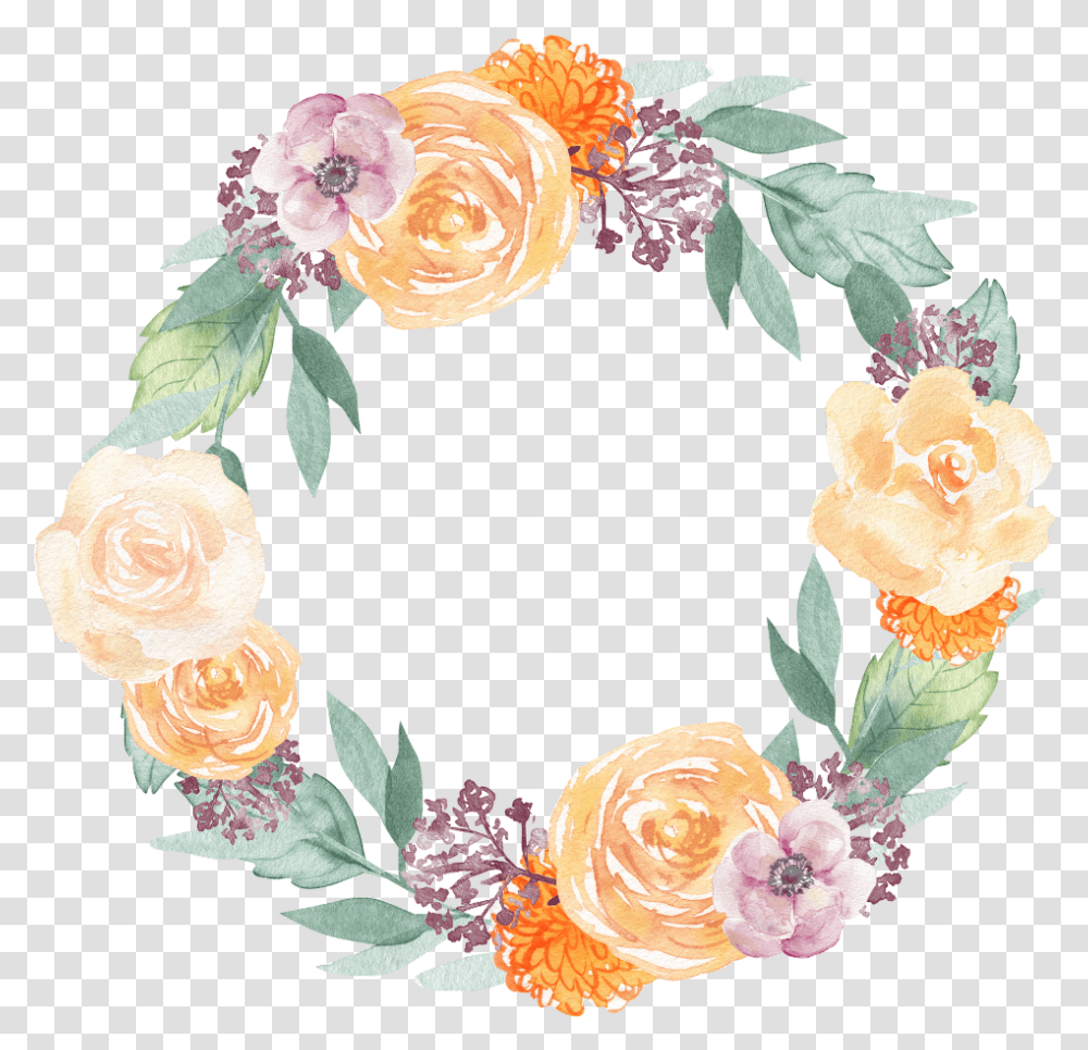 Wreath Flower Flowers Floral Ftesticker Watercolor Best Mum In The World, Floral Design, Pattern Transparent Png