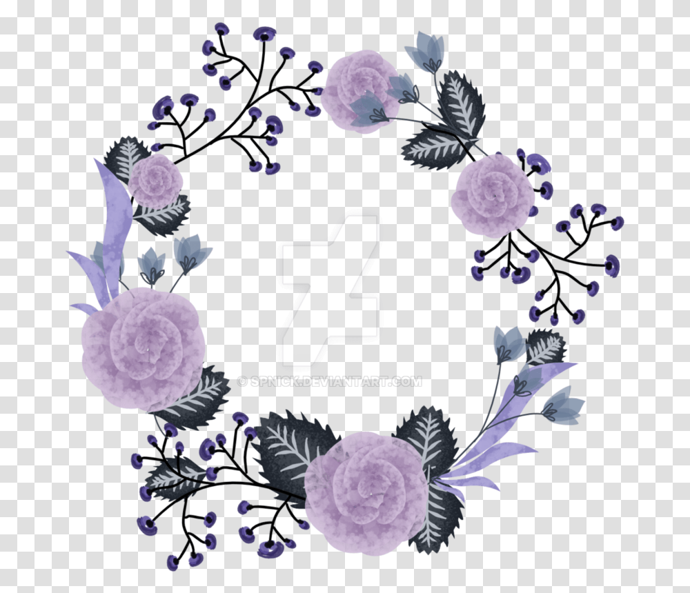 Wreath Flower Image Floral Design Purple Wreath, Graphics, Art, Pattern, Plant Transparent Png