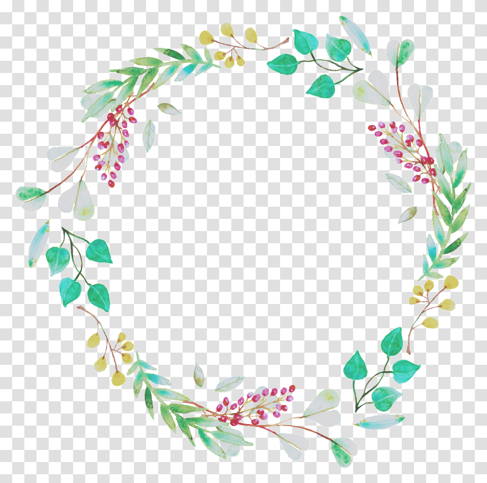 Wreath Flower Mint Green Floral Border, Floral Design, Pattern, Graphics, Art Transparent Png