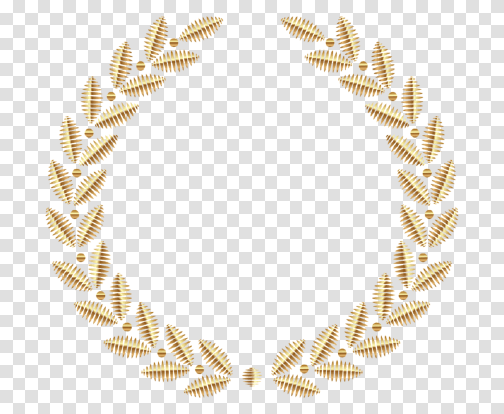 Wreath Images Border Design Round Shape, Gold, Necklace, Jewelry, Accessories Transparent Png