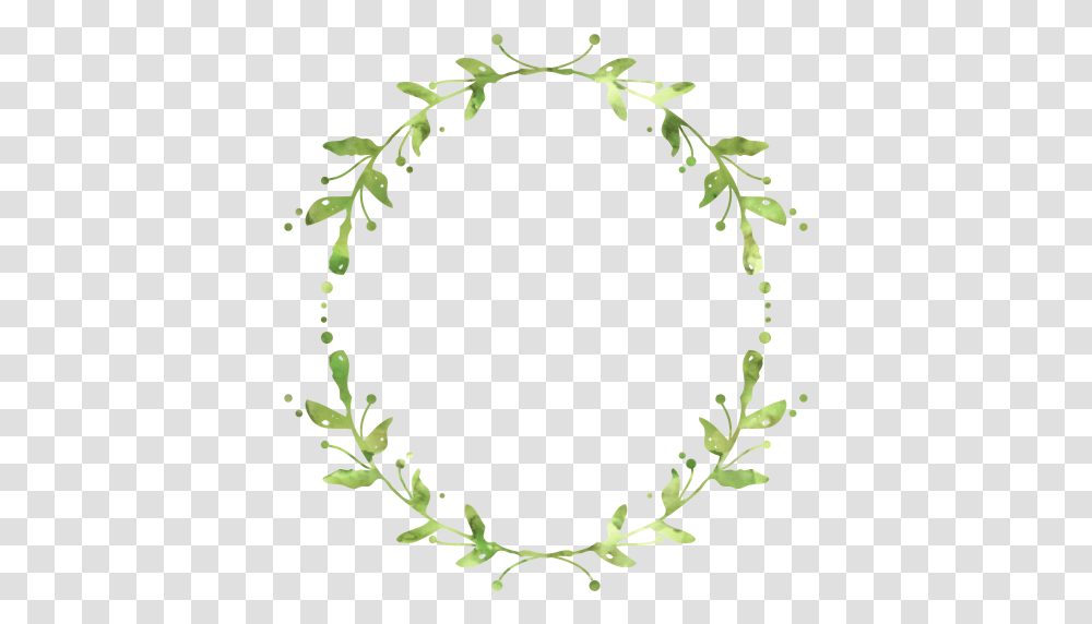 Wreath Leaf Garland Crown Green Leaves Wreath, Painting, Oval, Floral Design Transparent Png