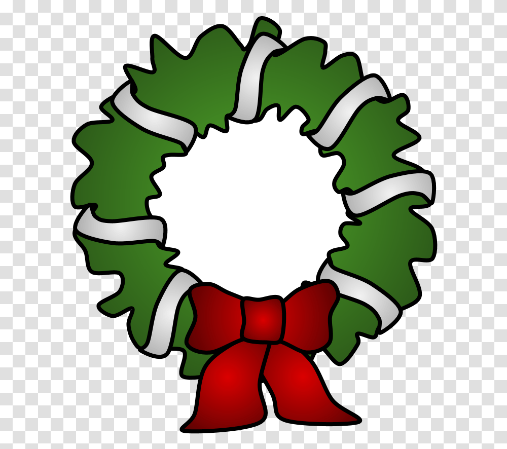 Wreath Silver Tinsel Transparent Png