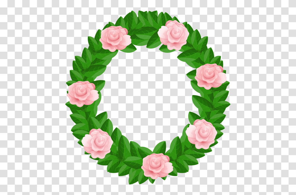 Wreath With Roses Free Clip Art, Green, Flower, Plant, Blossom Transparent Png